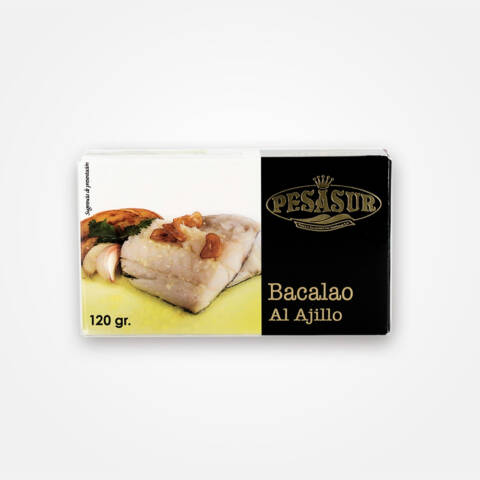 Bacalao ajillo 120 grs. Pesasur