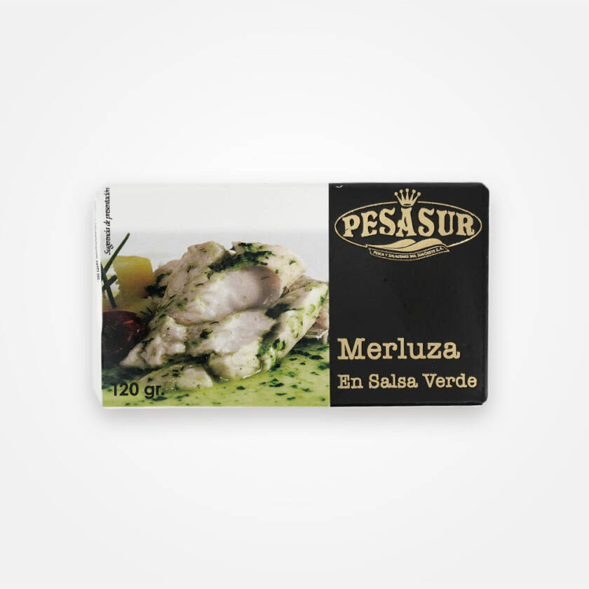Merluza en salsa verde 120 grs. Pesasur