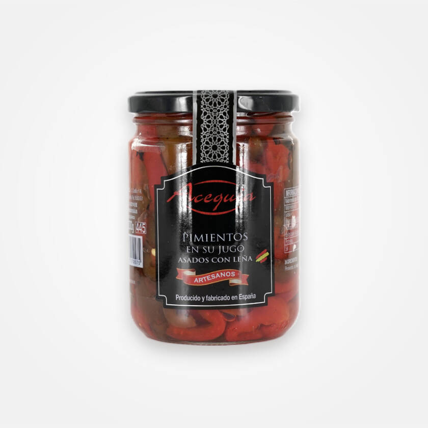 Pimiento asado leña tarro cristal Acequia