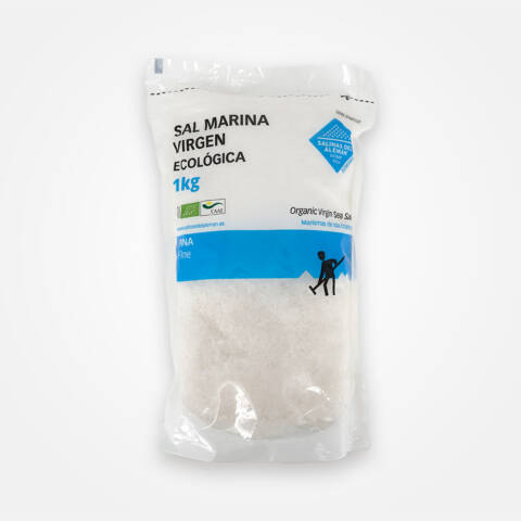 Sal marina virgen fina molida. Salinas del Alemán Biomaris 1kg