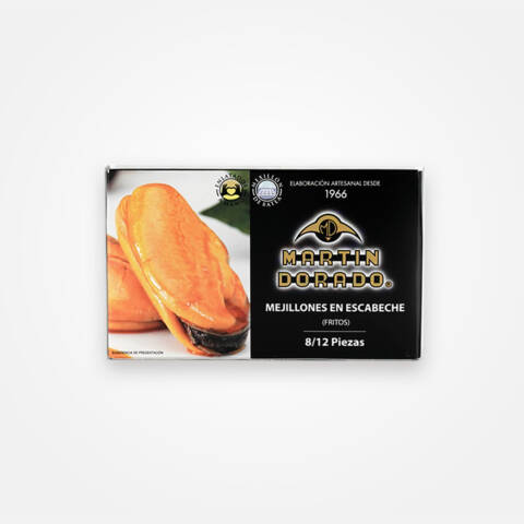 Mejillón escabeche 8/12 unds. Martín Dorado